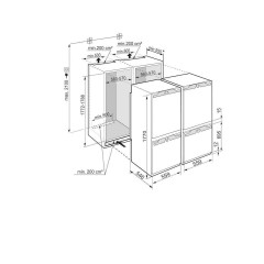 Liebherr IXCC 5155 Prime BioFresh Εντοιχιζόμενο Σετ Οικιακών Συσκευών